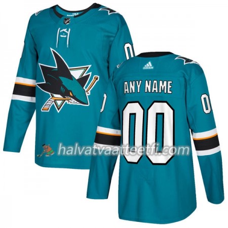 Miesten NHL San Jose Sharks Pelipaita Custom Adidas 2017-2018 Teal Authentic Miesten NHL San Jose Sharks Pelipaita Custom Adidas 2017-2018 Teal Authentic